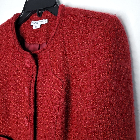 Pendleton Red Textured Blazer - Picture 9 of 12